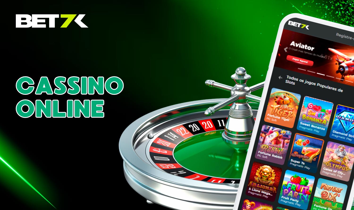 Jogue Cassino Online no Aplicativo Móvel Bet7k